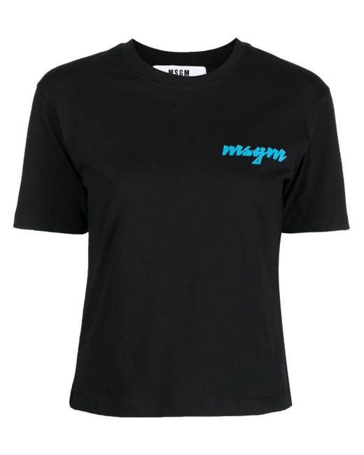 Msgm logo-print short-sleeve T-shirt