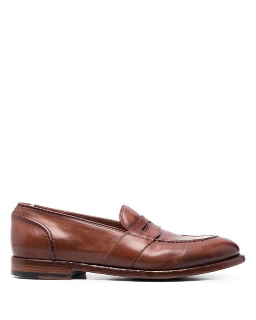 Officine Creative Temple leather Penny loafers