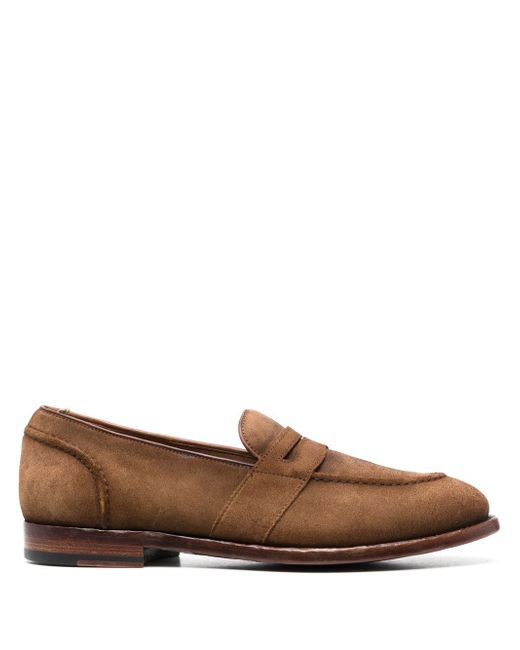 Officine Creative Temple suede Penny loafers