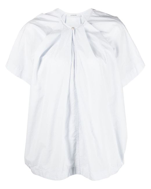 Lemaire pleated short-sleeve top