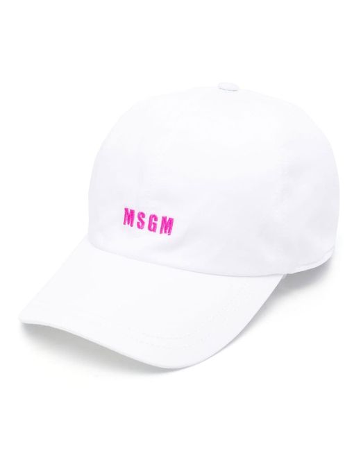 Msgm logo-print baseball cap