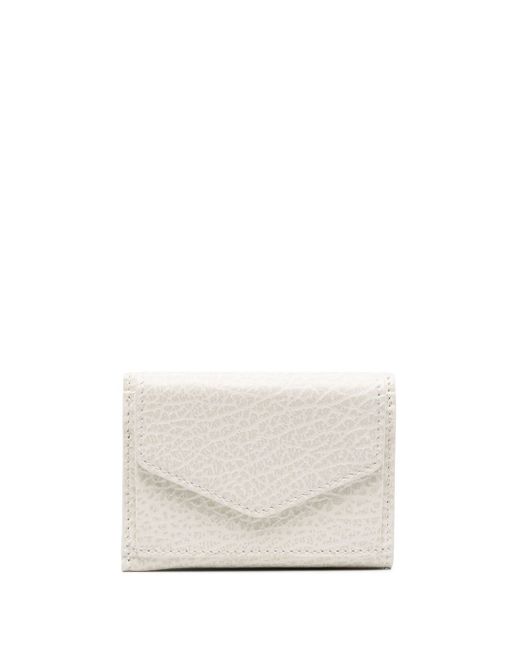 Maison Margiela four-stich tri-fold leather wallet