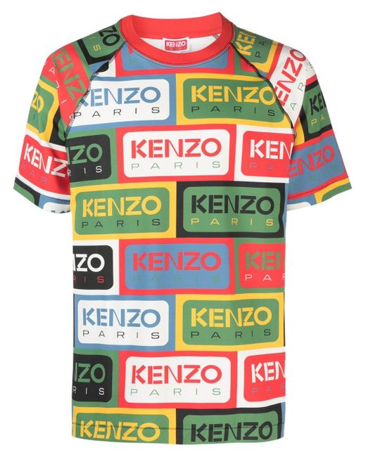 Kenzo Labels logo-print crew neck T-shirt