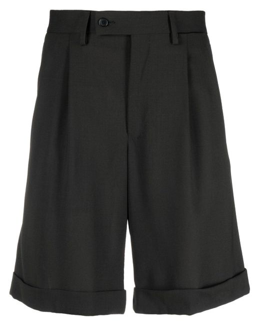 Caruso wool pleated shorts