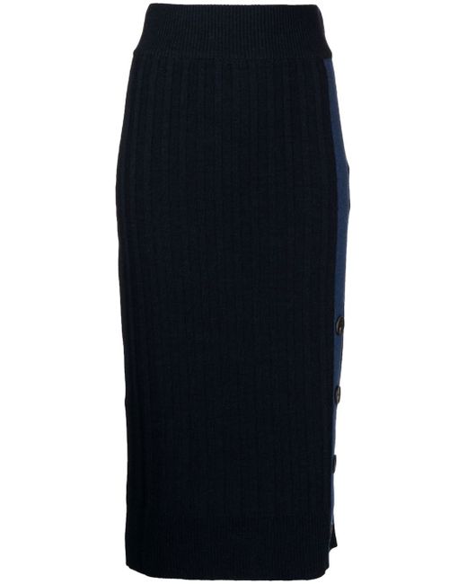 Pringle Of Scotland ribbed-knit pencil skirt