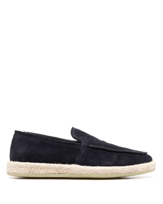Officine Creative Roped slip-on suede loafers