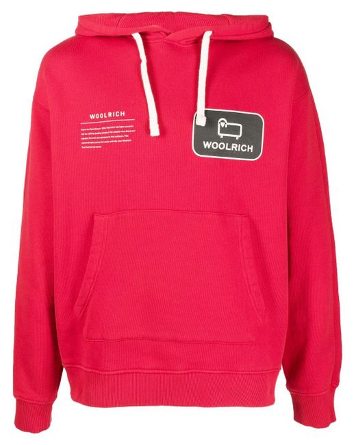 Woolrich American logo-print hoodie