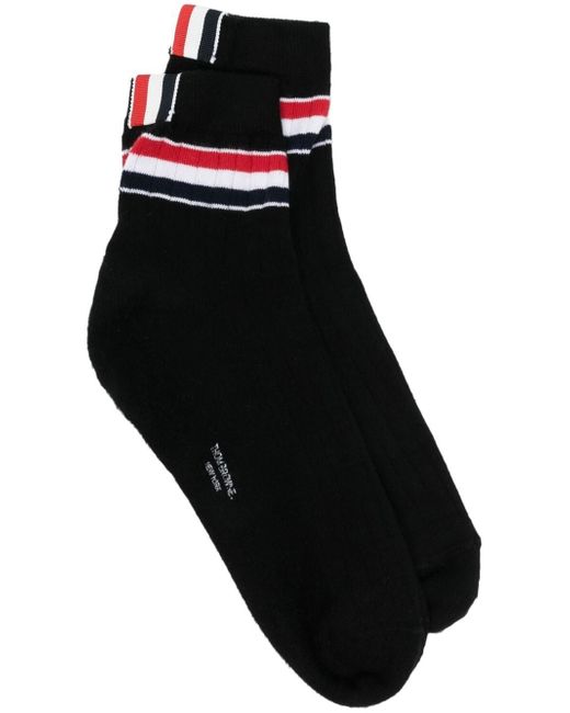 Thom Browne striped rib-knit socks
