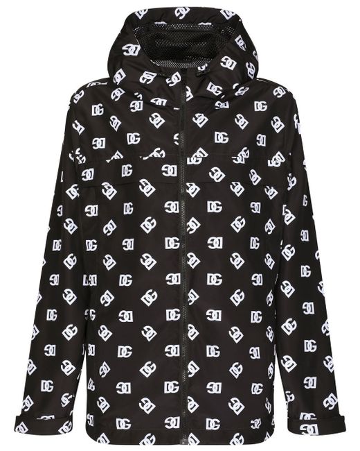 Dolce & Gabbana monogram-print zip-up hoodie