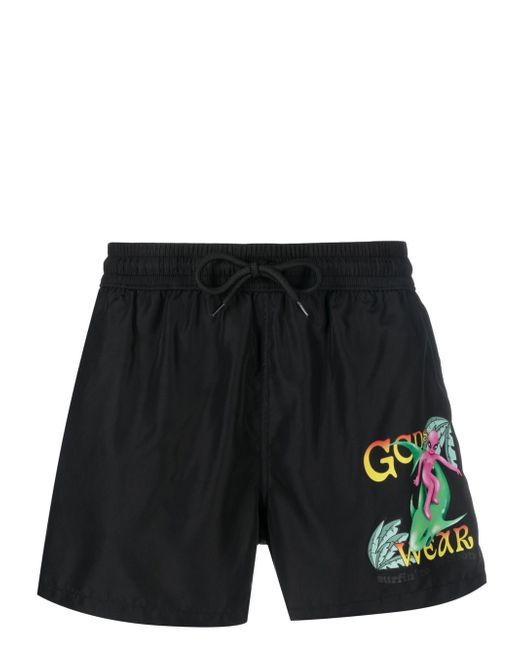 Gcds graphic-print swim shorts