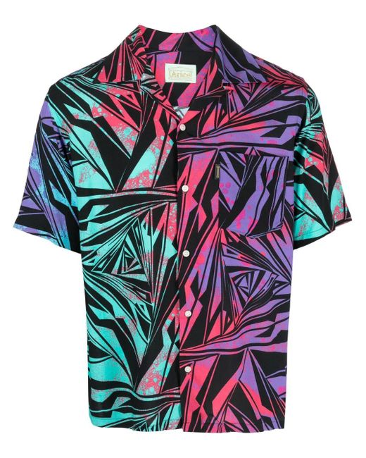 Aries geometric-print short-sleeved shirt