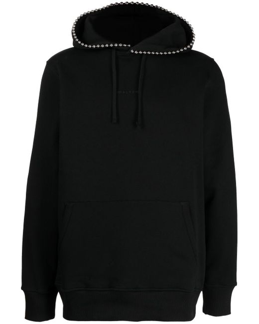 1017 Alyx 9Sm studded logo-print hoodie