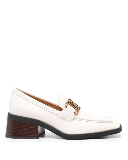 Tod's Kate block-heel leather loafers
