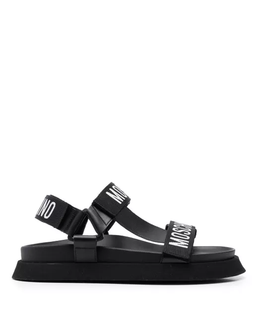 Moschino jacquard-logo strap sandals
