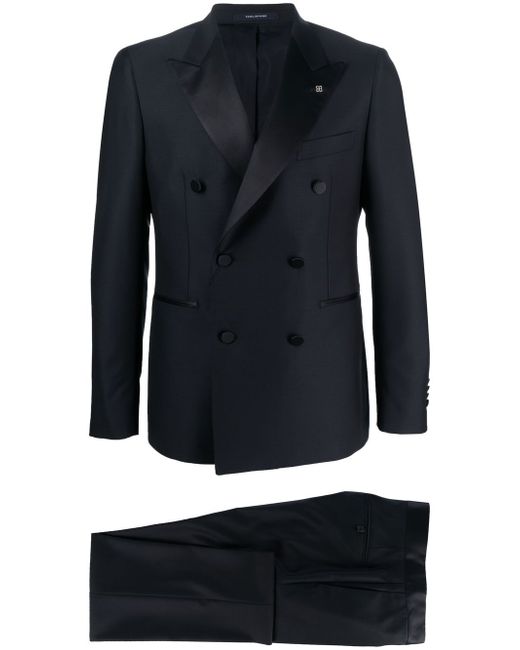 Tagliatore double-breasted virgin-wool two-piece suit