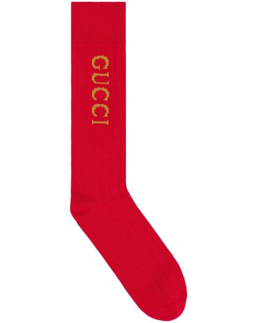 Gucci logo-intarsia ribbed socks