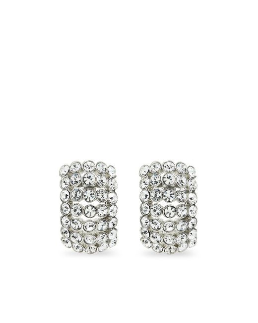 Oscar de la Renta gem-embellished earrings