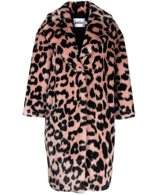 Jakke tiger-print faux fur coat
