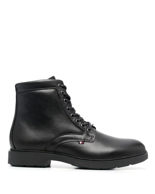 Tommy Hilfiger lace-up leather boots