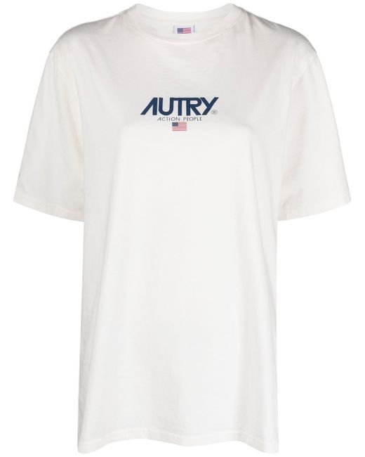 Autry logo-print short-sleeved T-shirt