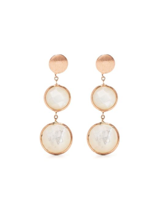 Tateossian Kensington mother-of-pearl drop earrings