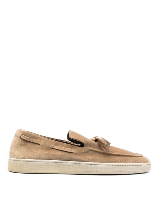 Officine Creative lace-front suede boat shoes
