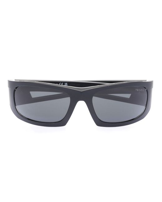 Prada rectangle-frame tinted lenses sunglasses