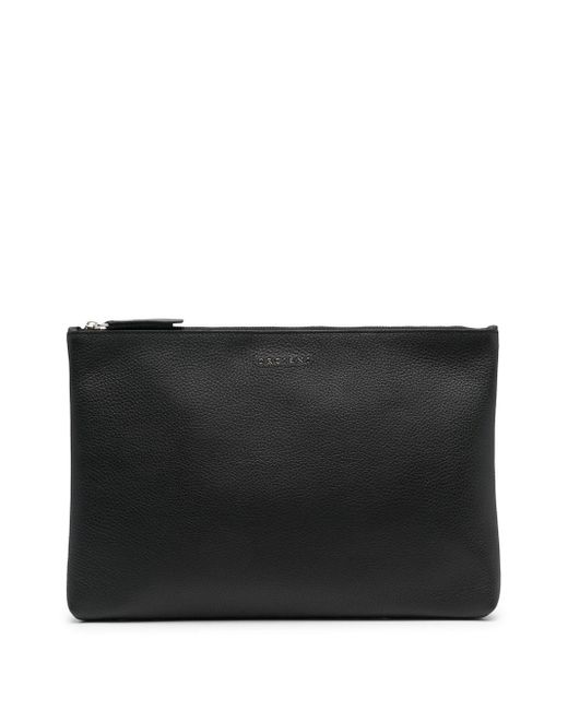 Orciani zip-fastening leather pouch