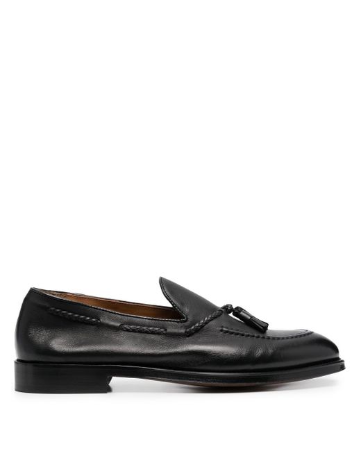 Doucal's tassel-trim leather loafers