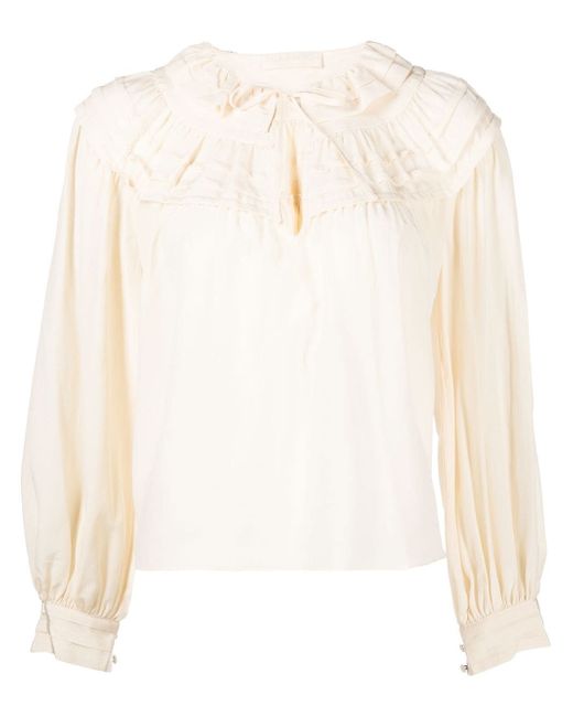 Ulla Johnson Aria ruffled silk blouse