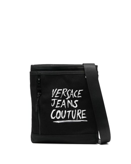 Versace Jeans Couture logo-print messenger bag