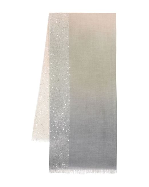 Faliero Sarti Dania sequin-embellished gradient scarf