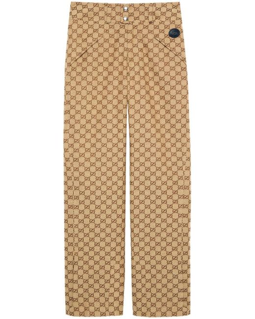 Gucci GG canvas straight-leg trousers