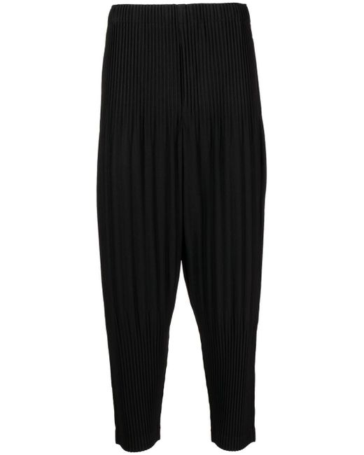 Homme Pliss Issey Miyake pleated-tapered-trousers