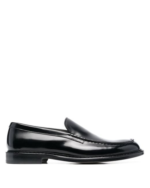 Doucal's almod-toe leather loafers