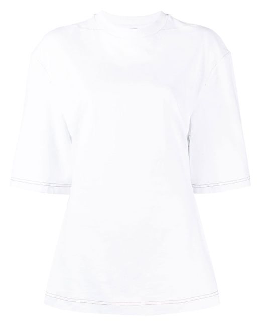 Jacquemus contrasting-stitch cotton T-shirt