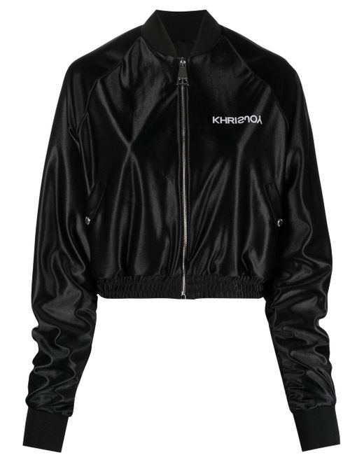Khrisjoy logo-print bomber jacket