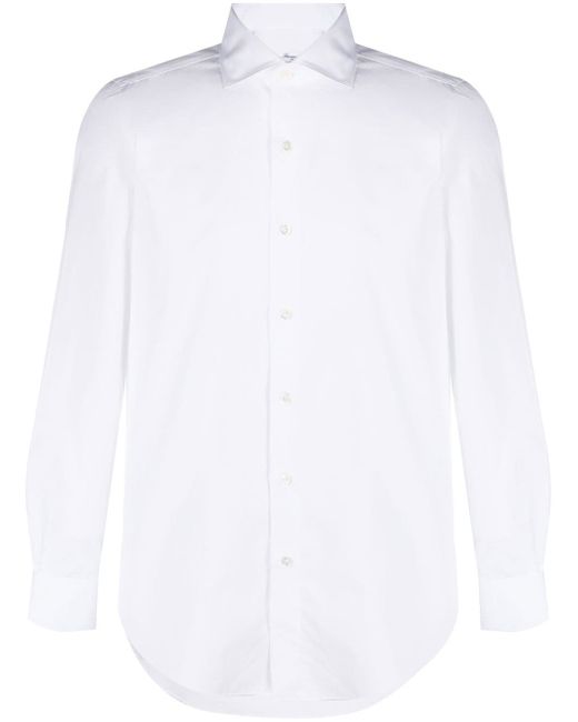 Finamore 1925 Napoli long-sleeved cotton shirt