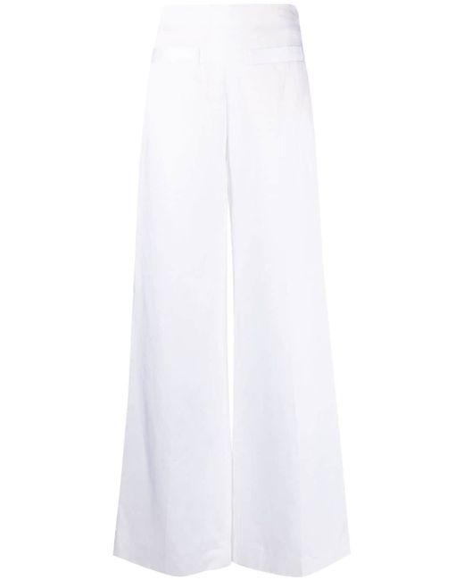 Sandro high-waisted wide-leg trousers