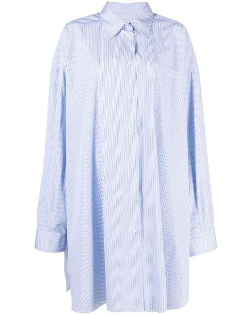 Maison Margiela Vertical Stripe Long Sleeve Shirt