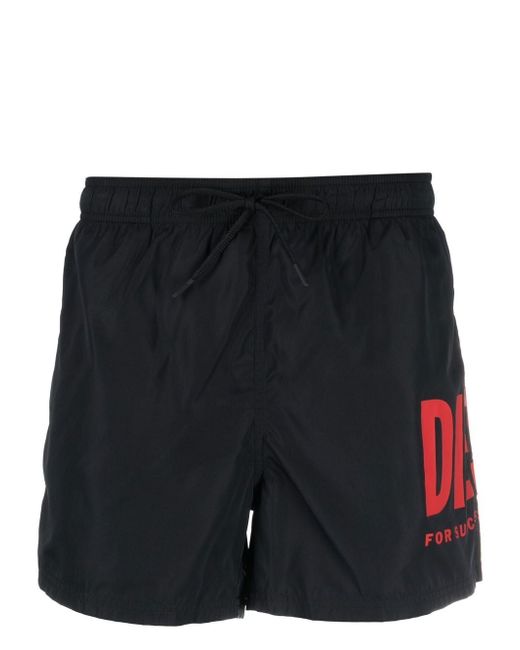 Diesel logo-print swim shorts