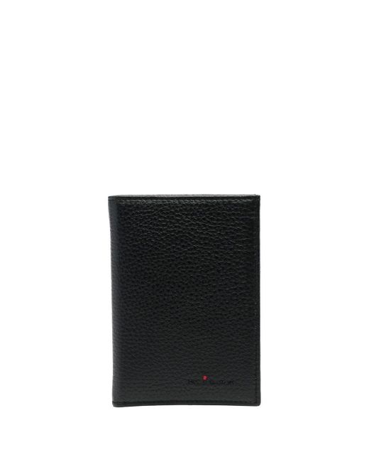 Kiton grained-leather bi-fold wallet