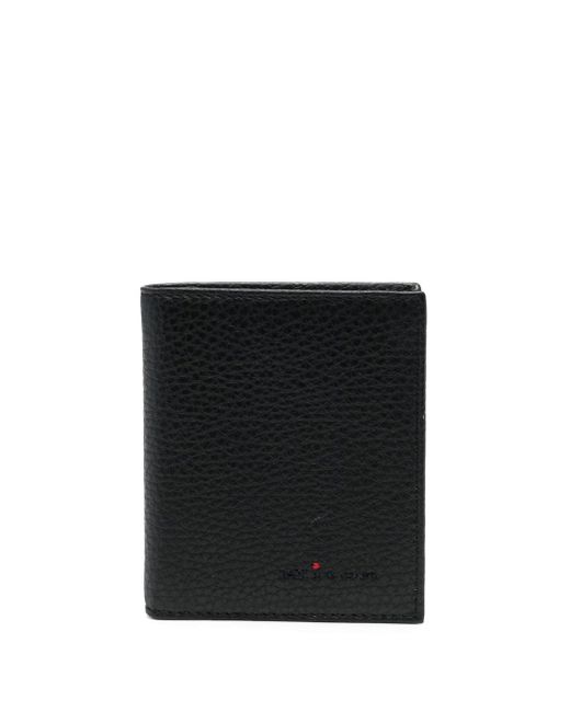 Kiton bi-fold grained-leather card holder