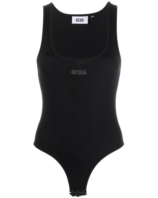 Gcds logo-print sleeveless bodysuit