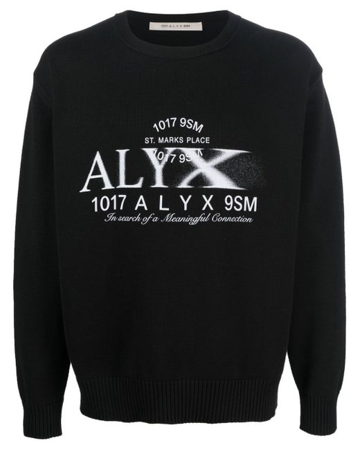 1017 Alyx 9Sm graphic logo print sweatshirt