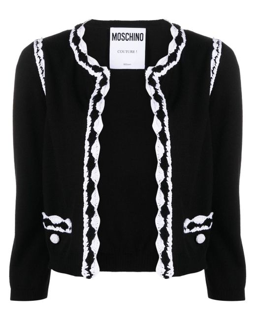 Moschino knitted round-neck cardigan