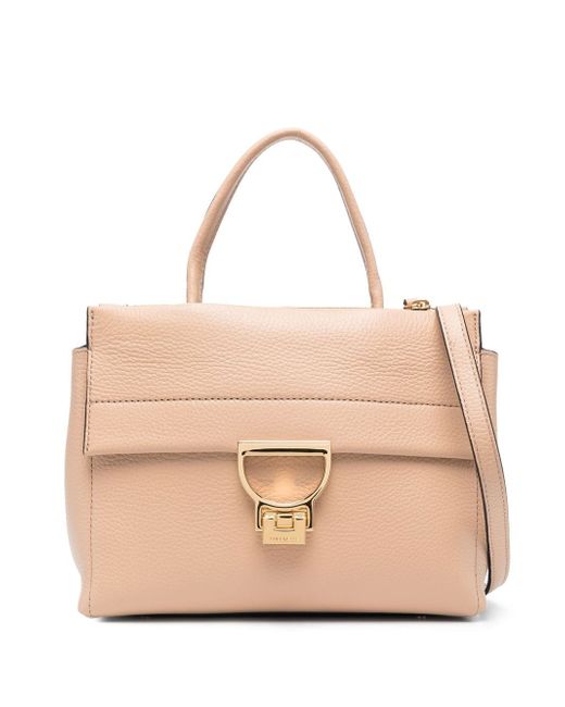Coccinelle foldover leather tote bag