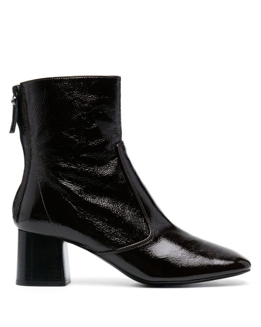Sandro 70mm leather zip-up ankle boots