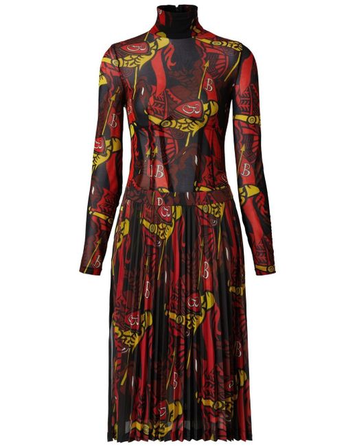 Burberry EKD print pleated dress
