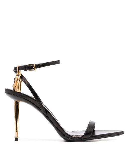 Tom Ford Padlock 85mm leather sandals